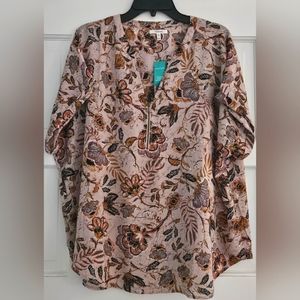 Womens Maurices Paisley Like Blouse